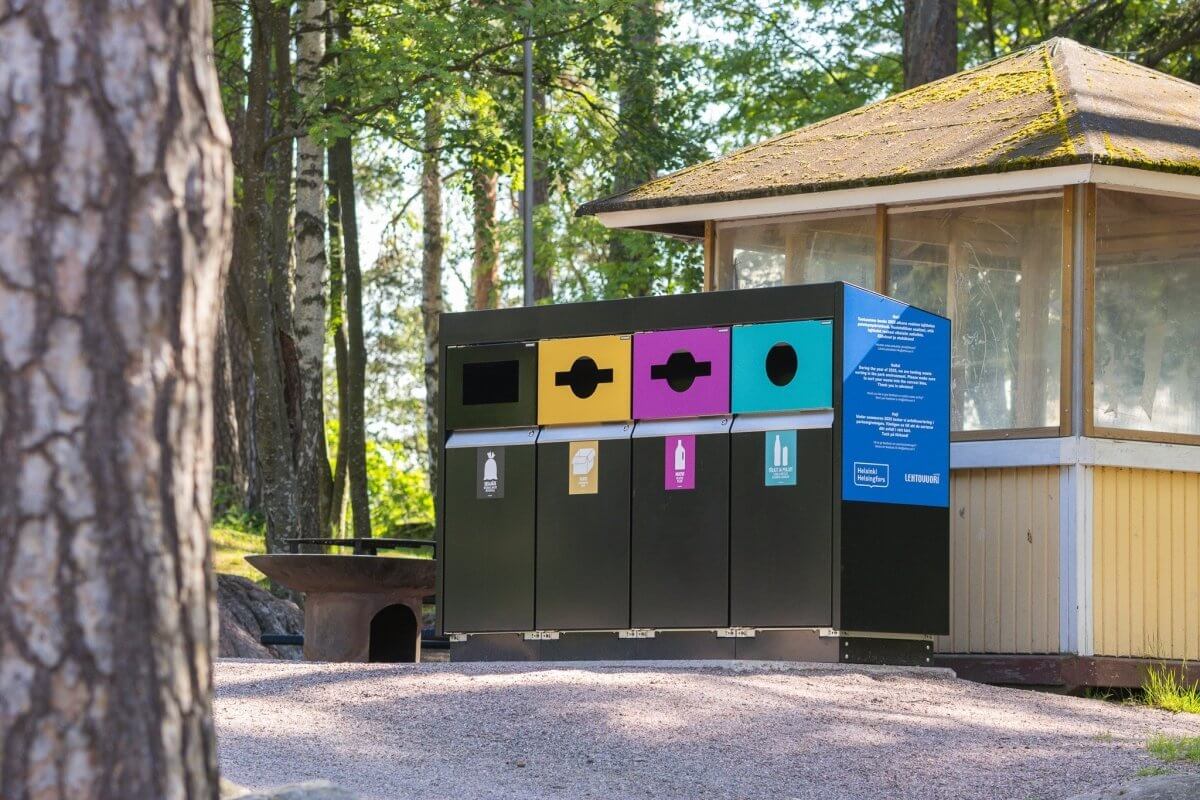 Loop sorteringskärl för utomhusbruk