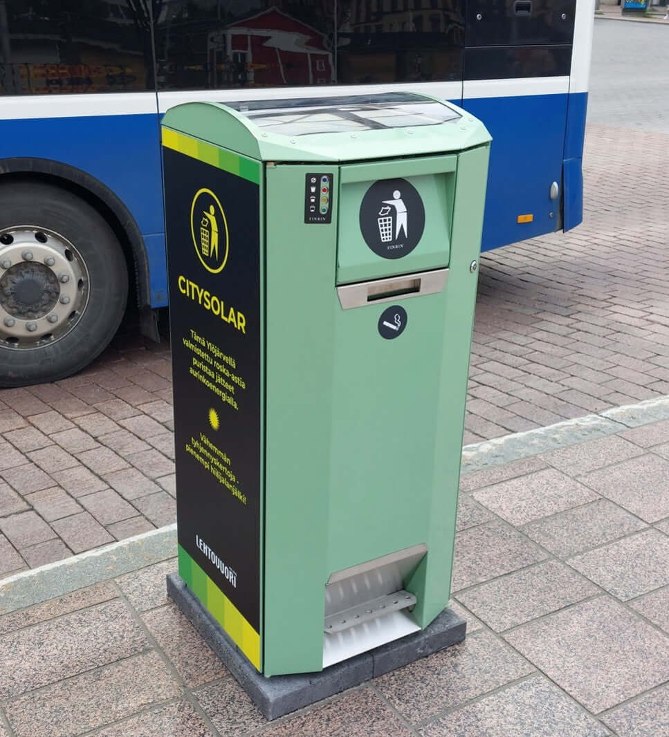 Smart papperskorg CitySolar 120