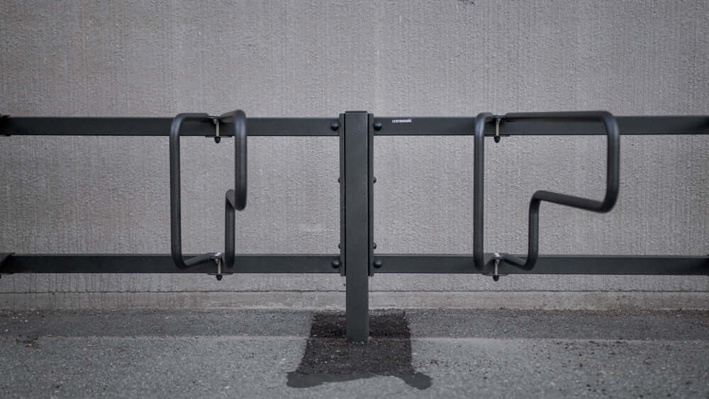 CubiQ Standard cykelställ, enkelsidigt, nedgjuten montering