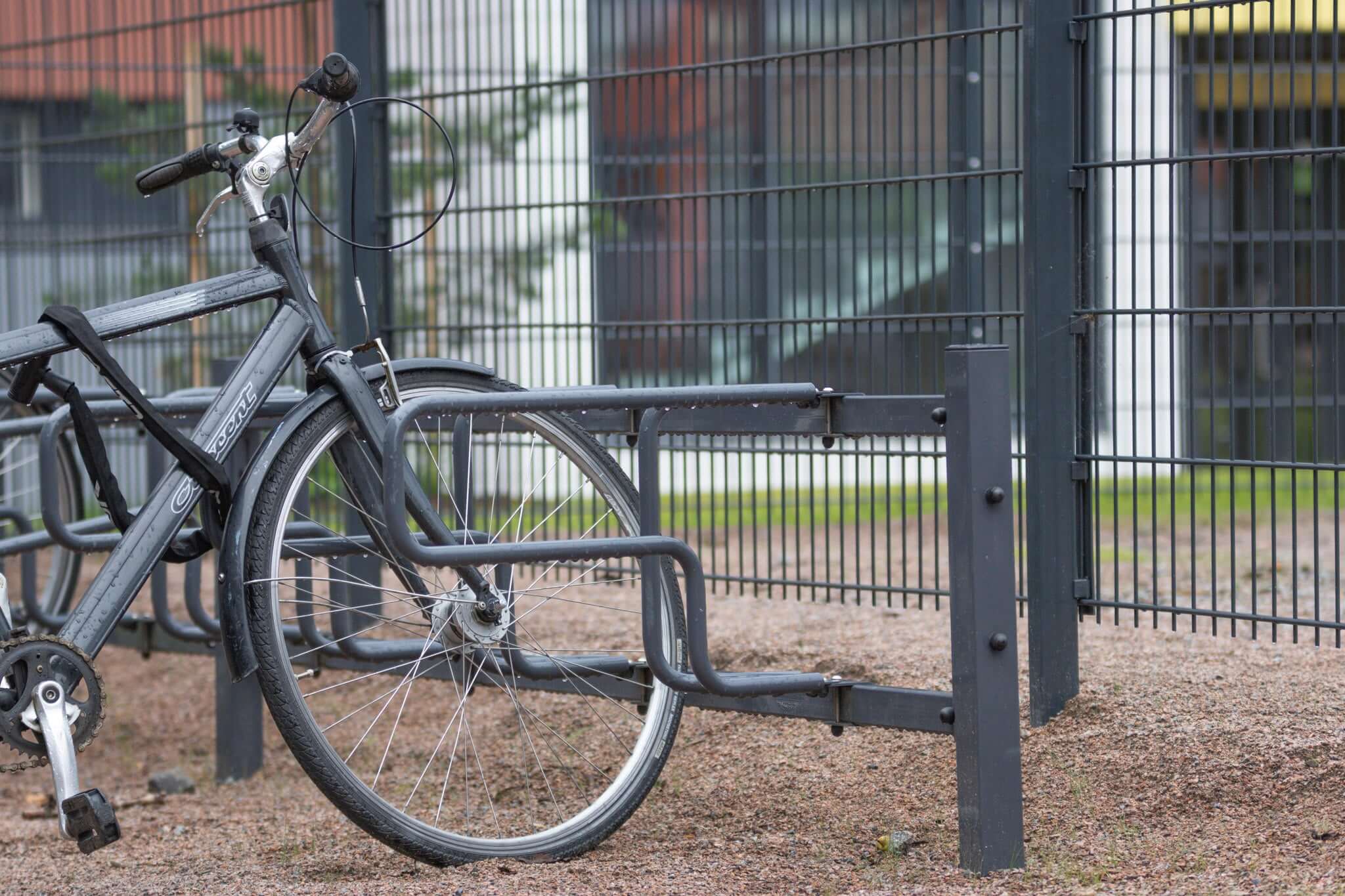 CubiQ Standard cykelställ, enkelsidigt, nedgjuten montering