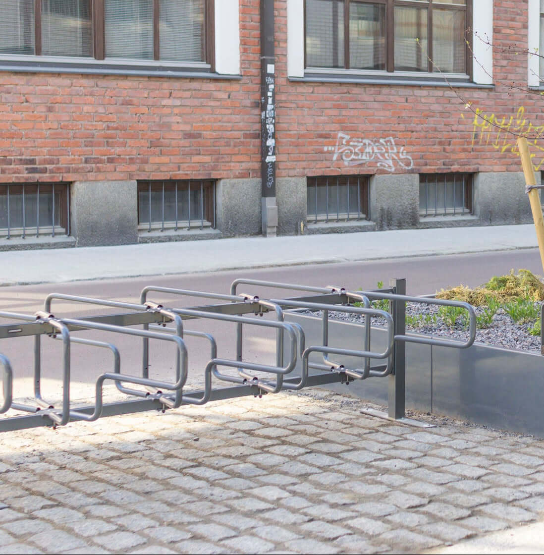 CubiQ Standard cykelställ, dubbelsidigt, ytmonterat