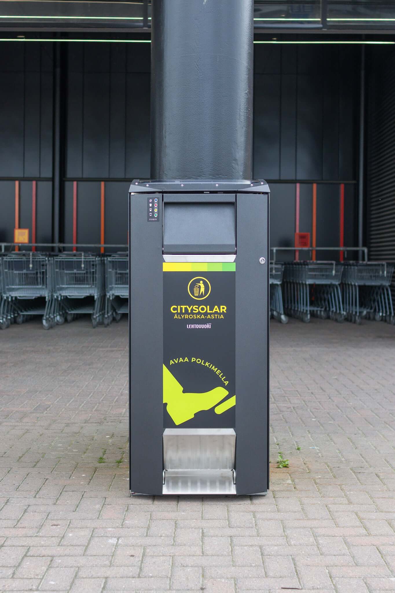 Smart papperskorg CitySolar 120
