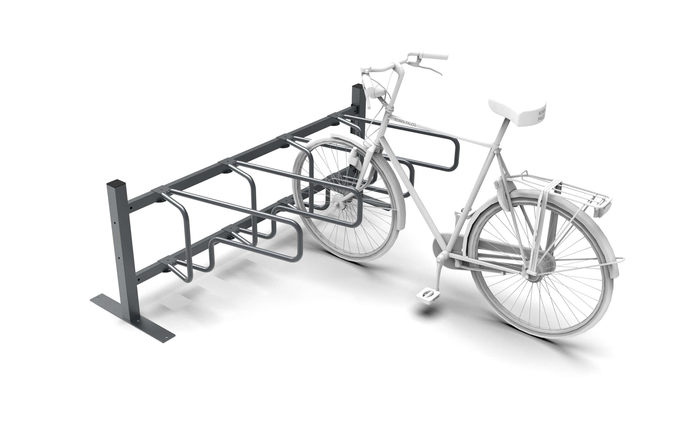 Cykelställ CubiQ Standard, enkelsidigt, ytmontering