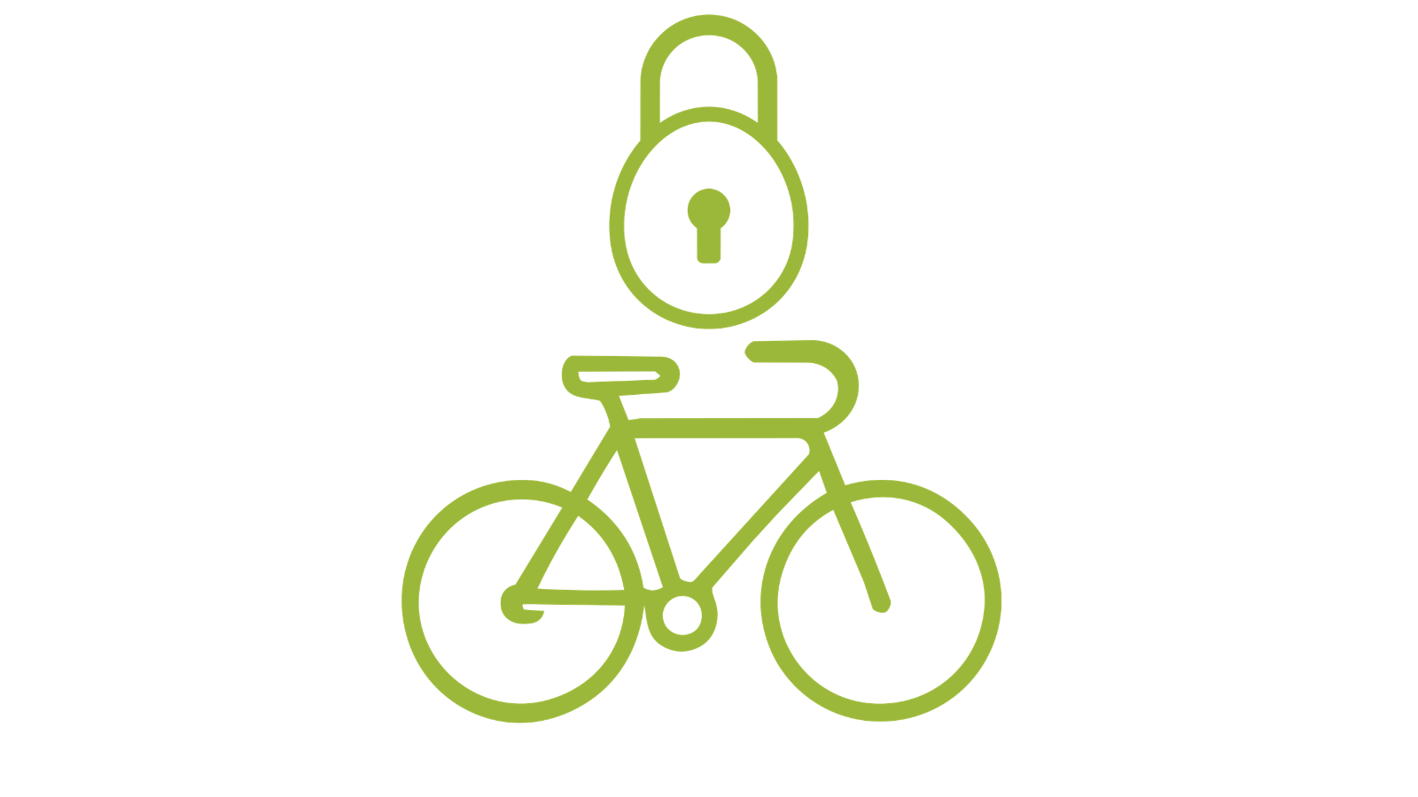 Cykelställ med ramlås