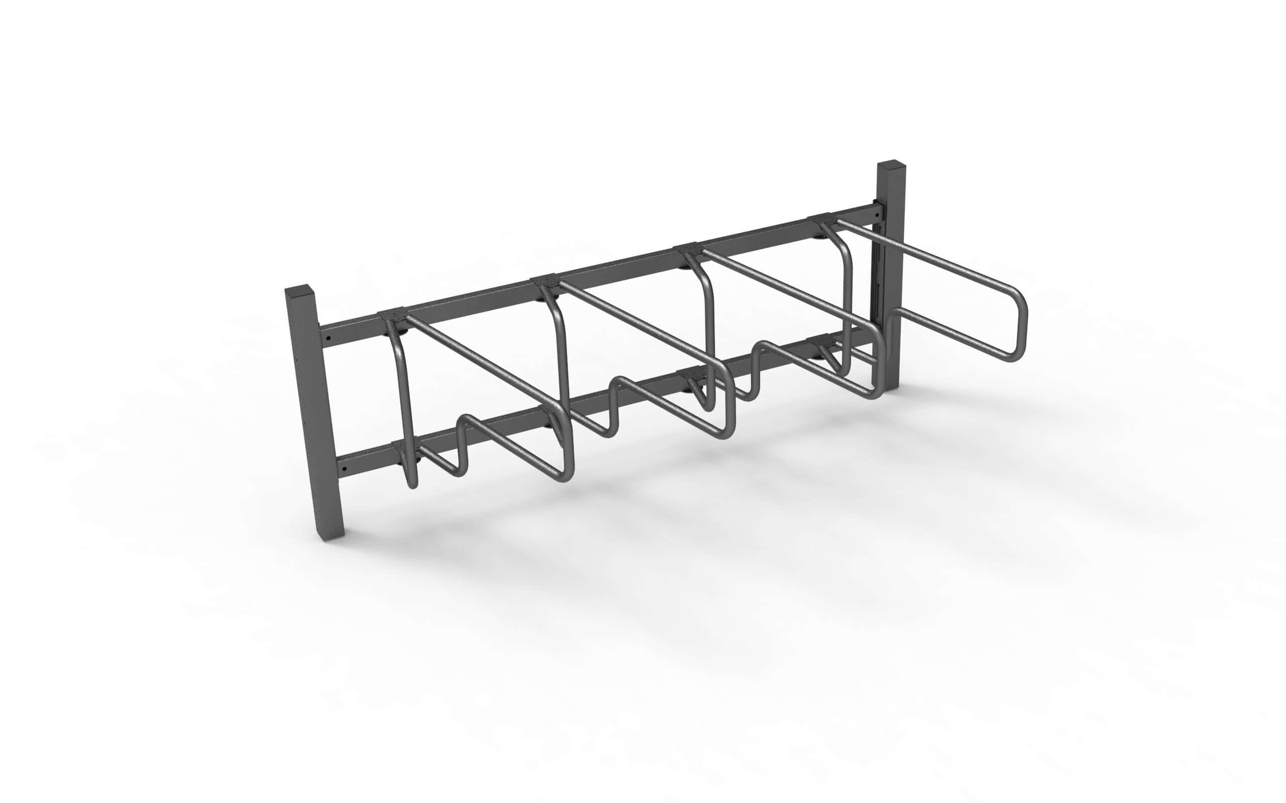 CubiQ Standard cykelställ, enkelsidigt, nedgjuten montering