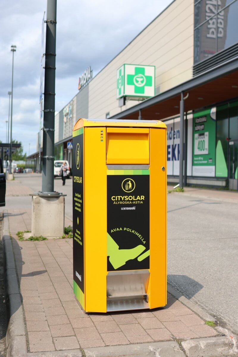 Älyroska - astia CitySolar 120 009211 - corten - Lehtovuori