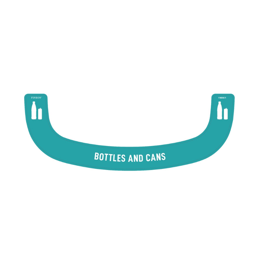 Bermuda rectangle recycling stickers