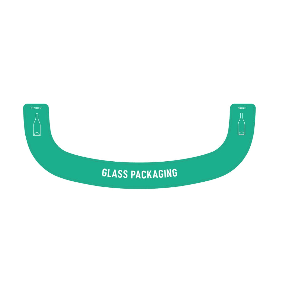 Bermuda rectangle recycling stickers
