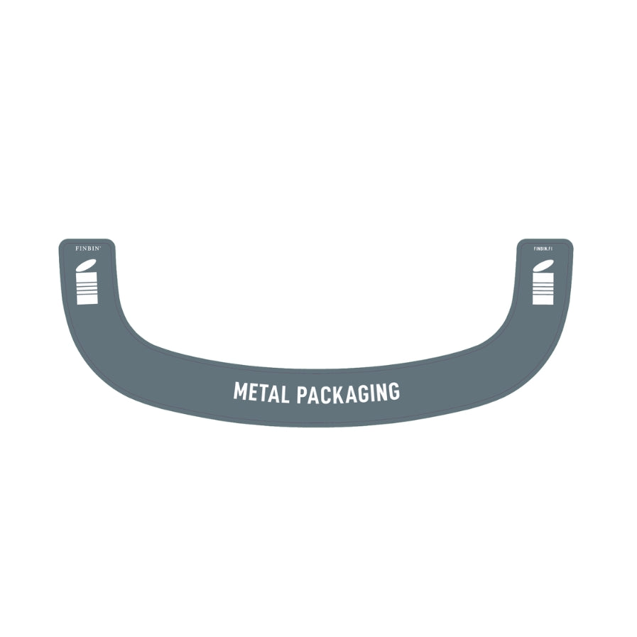 Bermuda rectangle recycling stickers