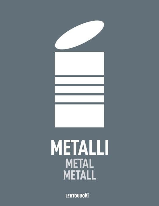 Modul lajittelutarra, Metalli - Lehtovuori