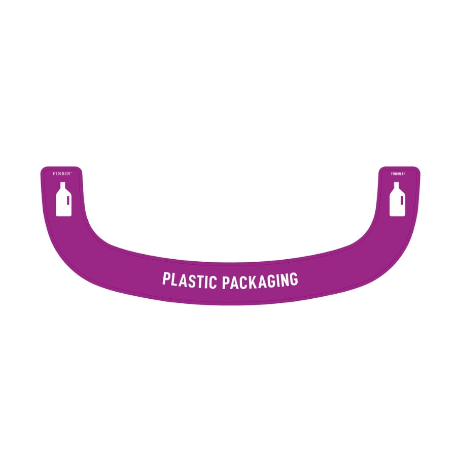 Bermuda rectangle recycling stickers