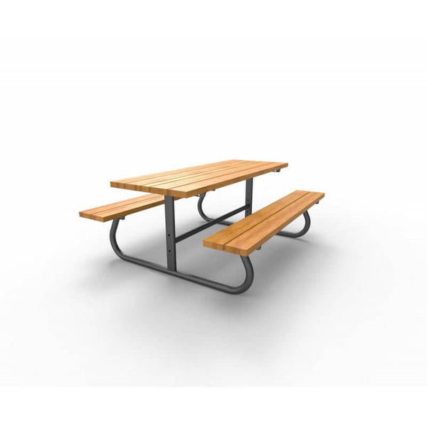 Picknickbord Combi, zinkgrundmålat, pulverlackat stål