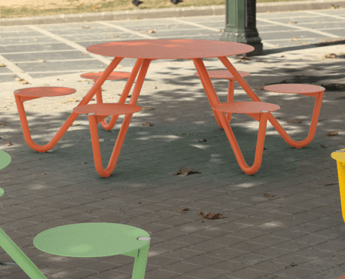Pöytäpenkki mmcité Orbit LOB260 LOB260 - 002000 - ral1000 - Lehtovuori