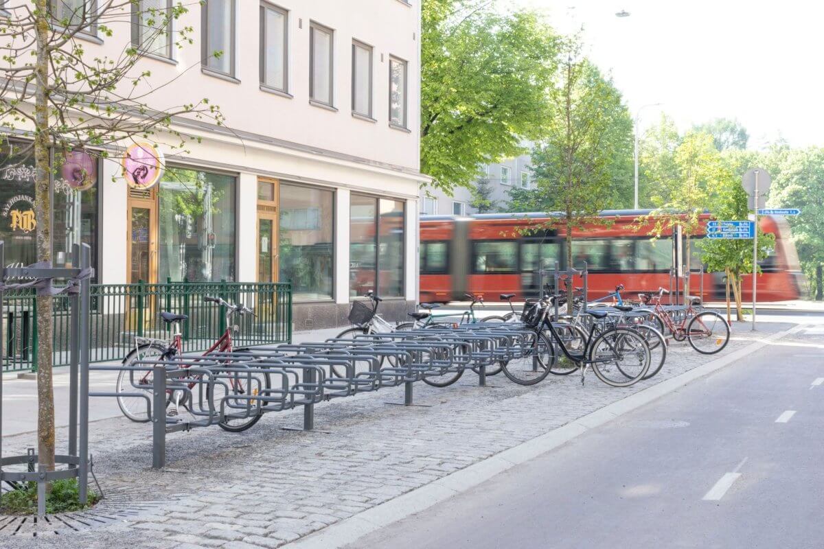 CubiQ Standard cykelställ, dubbelsidigt, ytmonterat