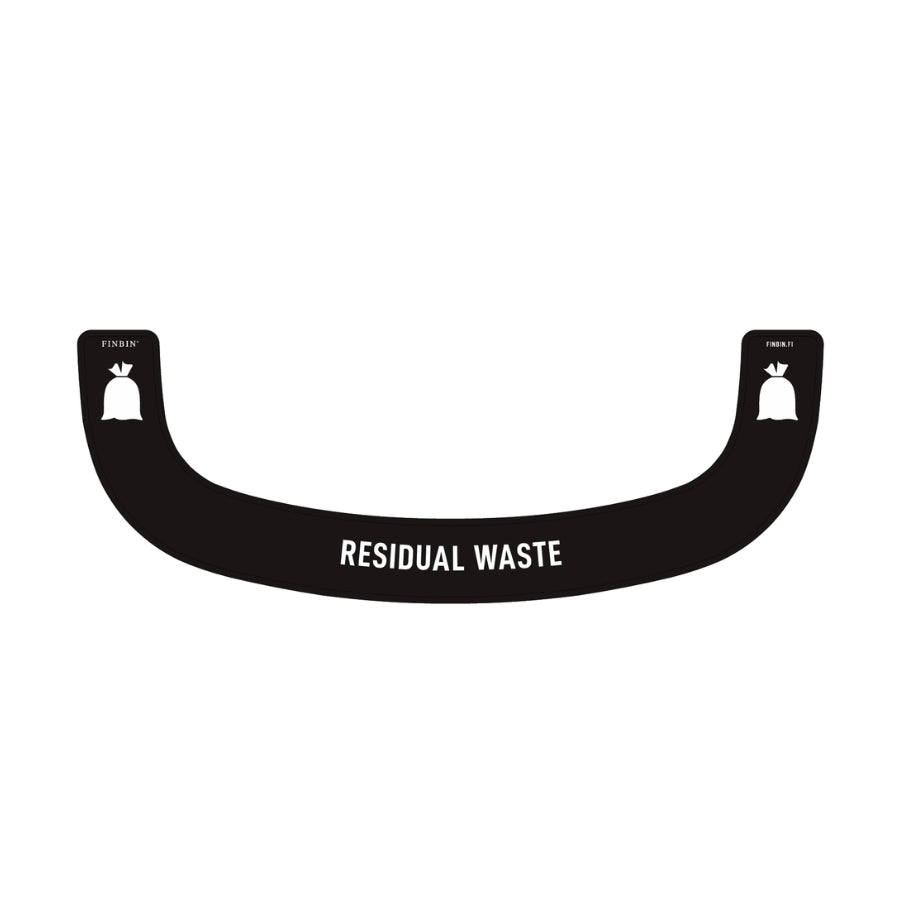 Bermuda rectangle recycling stickers