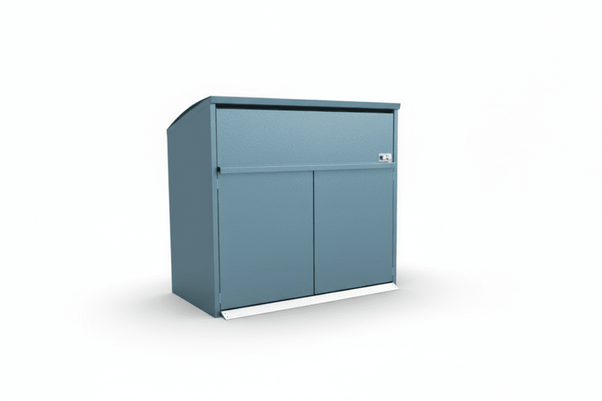 Roskakatos Modul Duo 000720-corten - Lehtovuori