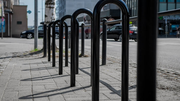 Cykelställ för ramlåsning U2, spm, L300xH900, montering på skenor
