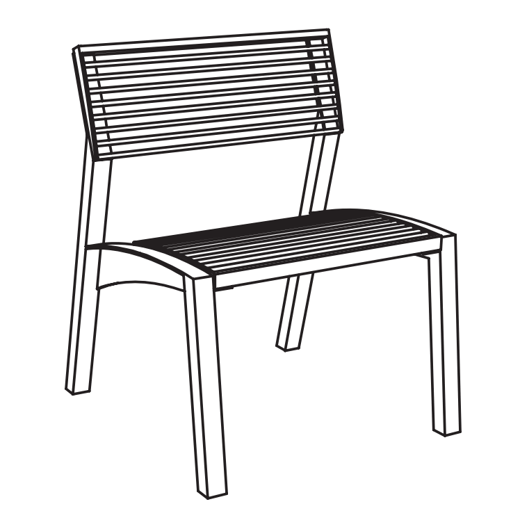 Tuoli mmcité Vera LV252 LV252 - 002000 - ral1000 - Lehtovuori