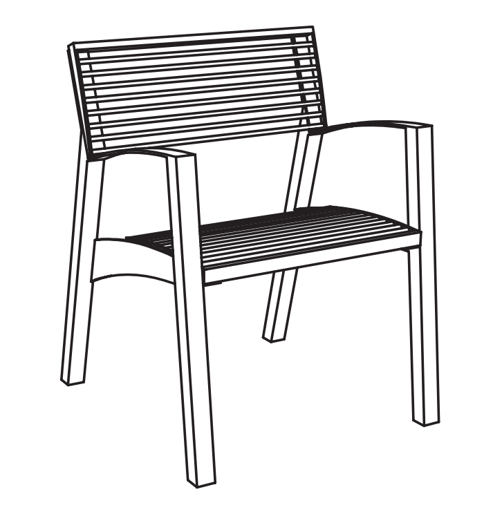 Tuoli mmcité Vera LV257 LV257 - 002000 - ral1000 - Lehtovuori